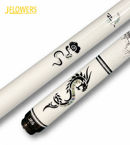 Jflowers JF20-15 Pool Cue (White) - JFlowers Cues Singapore Official Store - Singapore