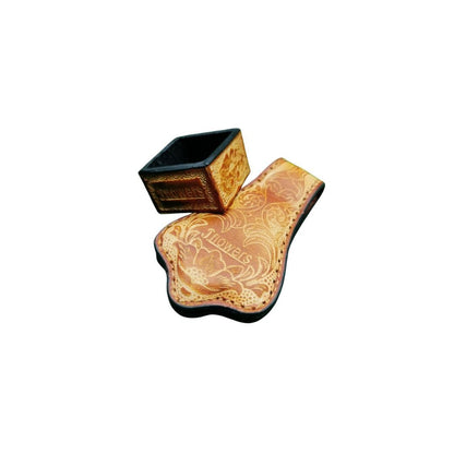 Jflowers Premium Leather Magnetic Chalk Holder - JFlowers Cues Singapore Official Store - Singapore