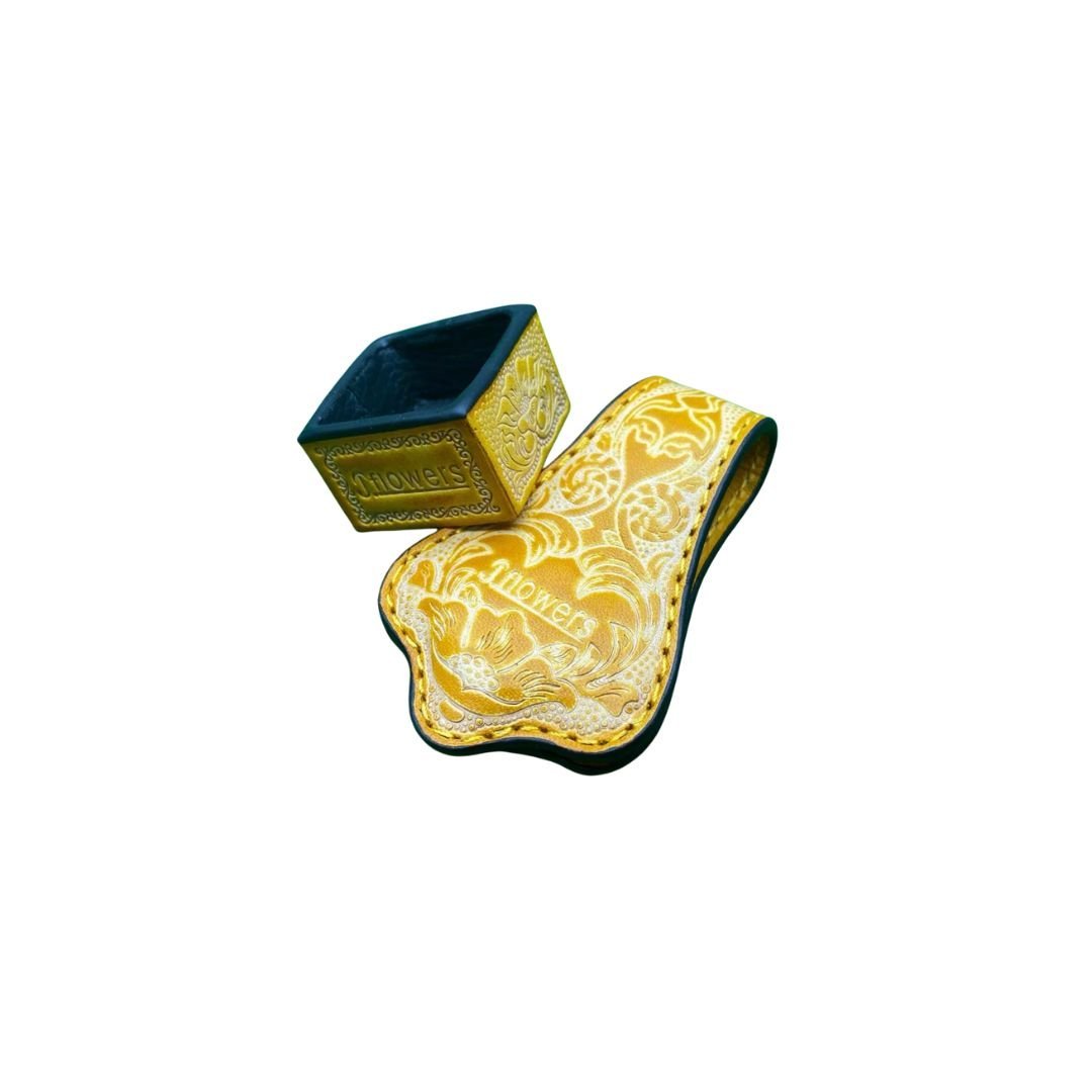 Jflowers Premium Leather Magnetic Chalk Holder - JFlowers Cues Singapore Official Store - Singapore